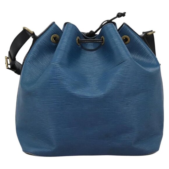LOUIS VUITTON Epi Petit Noe Shoulder Bag Bicolor Black Blue M44152 Auth 114681 - Picture 3 of 16